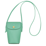 Longchamp Épure Phone case with leather lace Mint