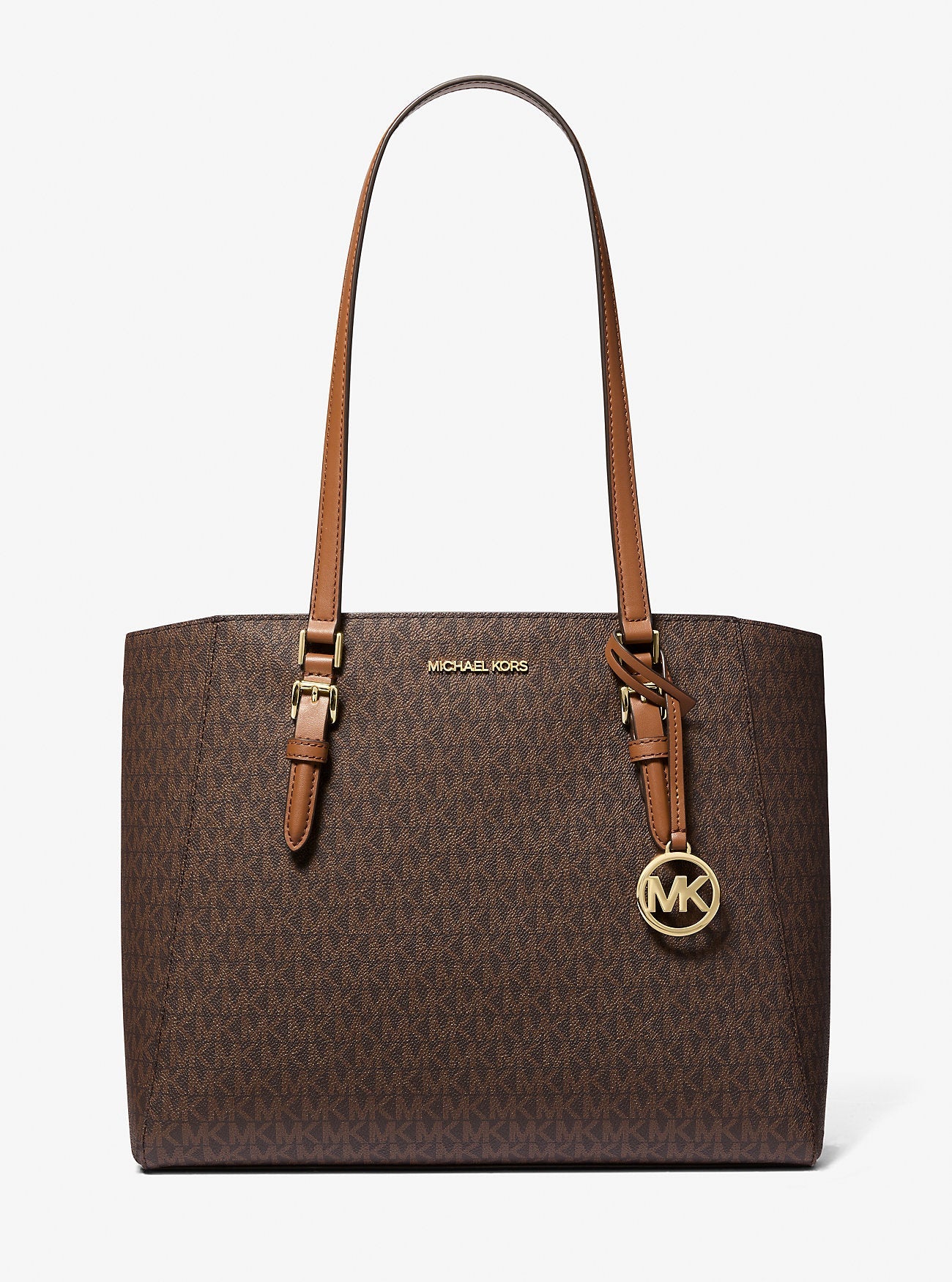 Charlotte Large 3-in-1 Signature Logo Tote Bag Brown Brown