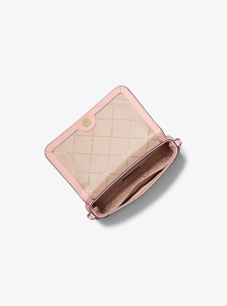 Michael Kors Medium Logo Convertible Crossbody Bag Lt Powder Blush
