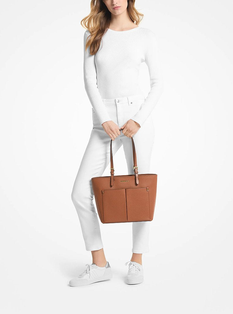 Michael Kors Jet Set Medium Pocket Tote Bag Luggage