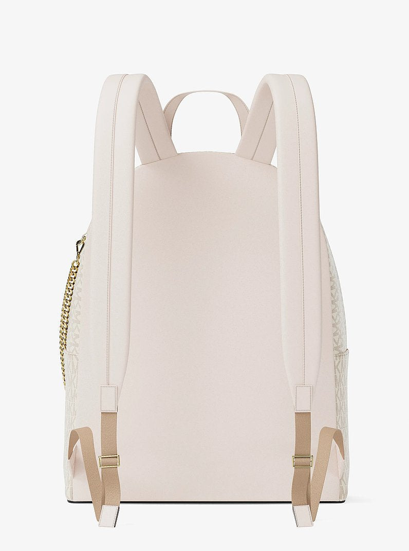 Michael Kors Slater Medium Signature Logo Backpack Lt Crm Multi