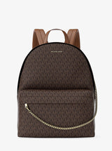 Michael Kors Slater Large Signature Logo Backpack Brown