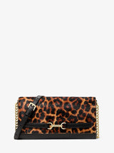Michael Kors Carson Large Leopard Print Calf Hair Crossbody Bag Butterscotch
