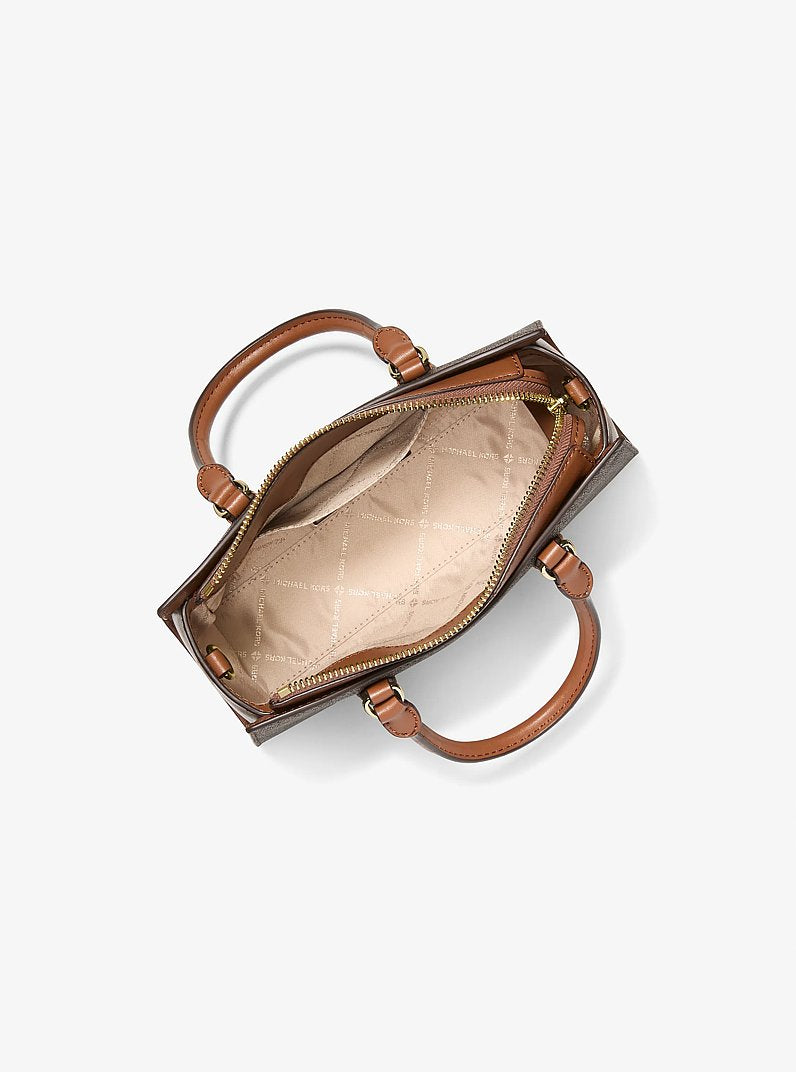 Michael Kors Arden Small Signature Logo Messenger Bag Brown