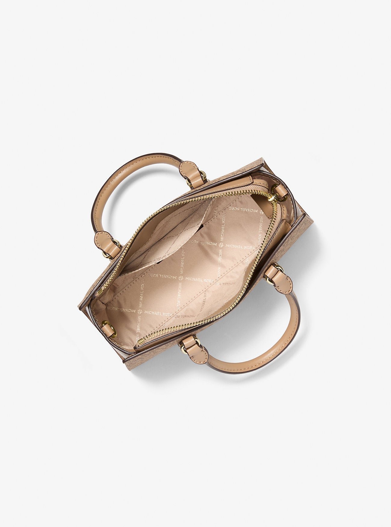 Arden Small Signature Logo Messenger Bag Camel Camel