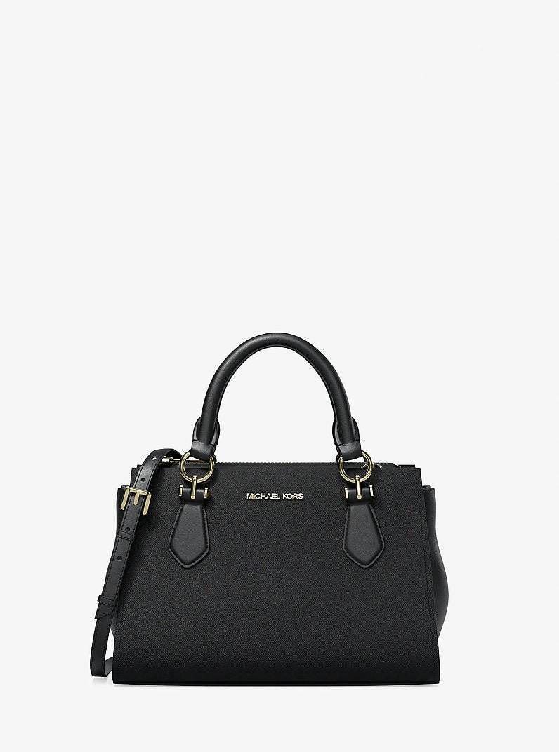 Michael Kors Marilyn Small Leather Satchel Black