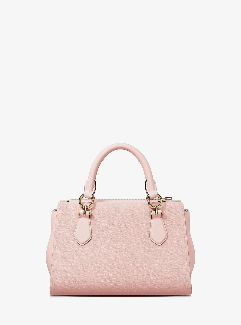 Michael Kors Marilyn Small Leather Satchel Powder Blush