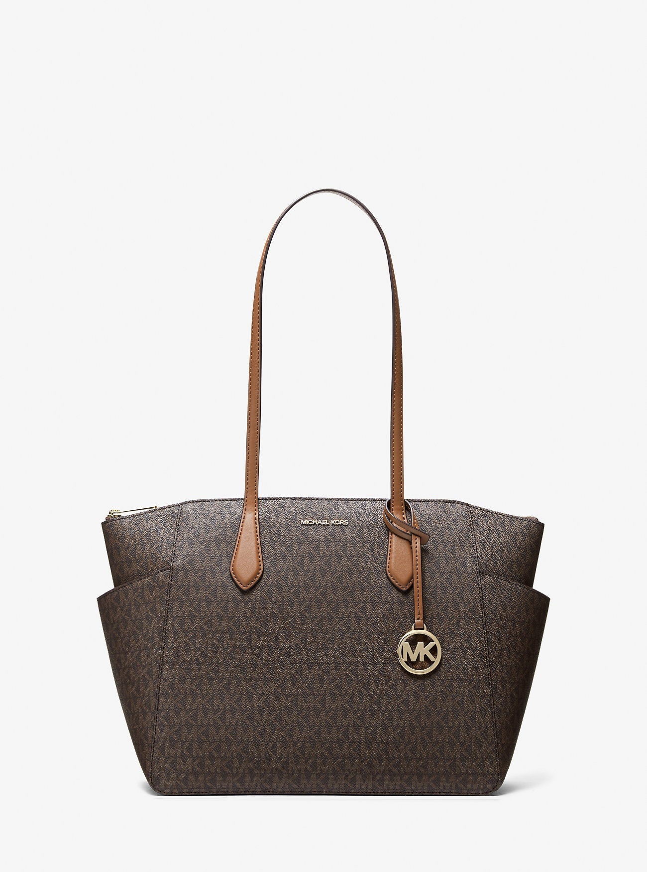 Marilyn Medium Signature Logo Tote Bag Brown Brown