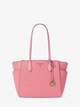 Michael Kors Marilyn Medium Saffiano Leather Tote Bag Carnation