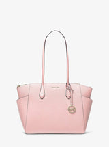 Michael Kors Marilyn Medium Saffiano Leather Tote Bag Powder Blush