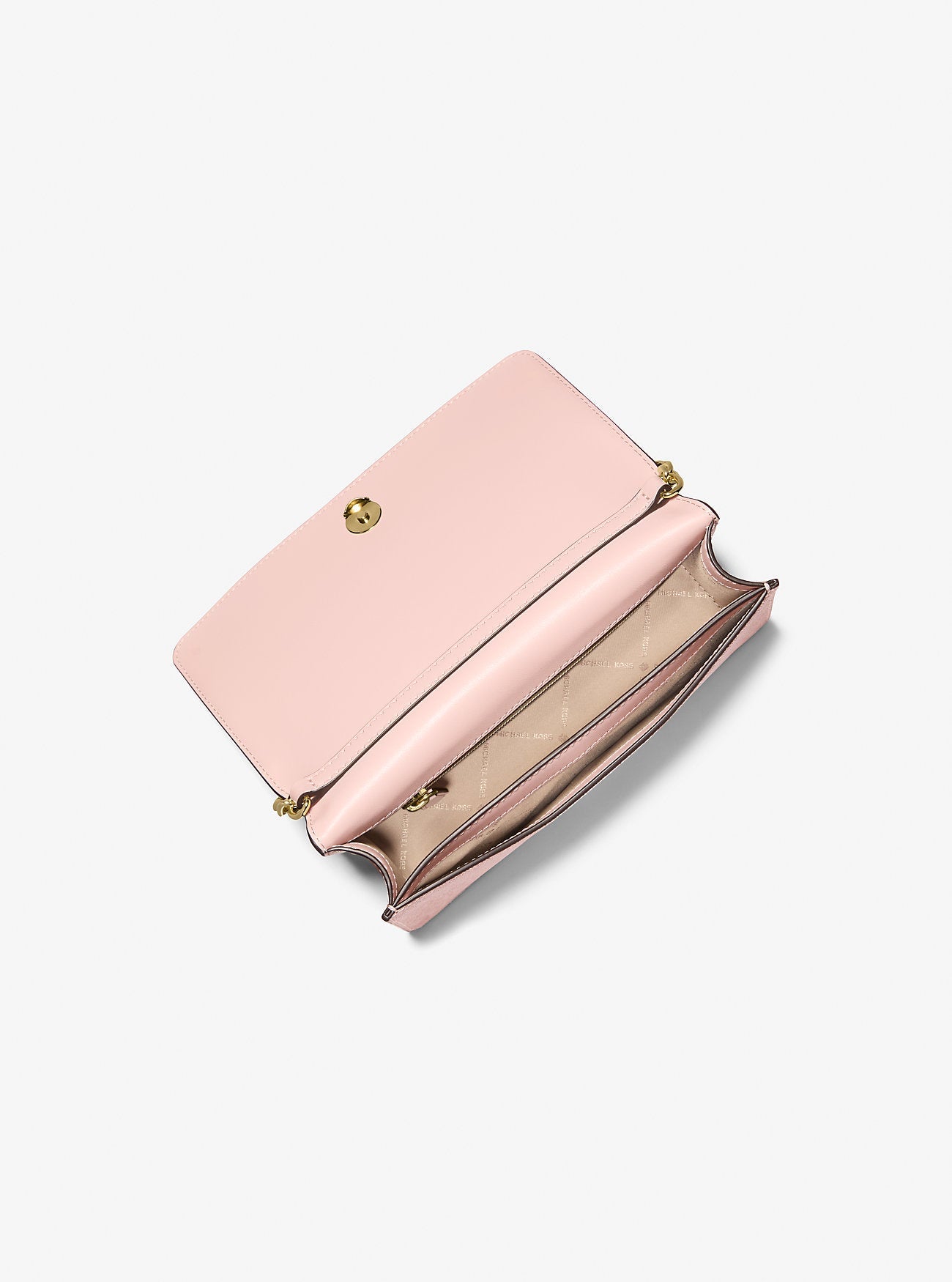 Jet Set Medium Signature Logo Crossbody Bag Powder Blush Powder Blush