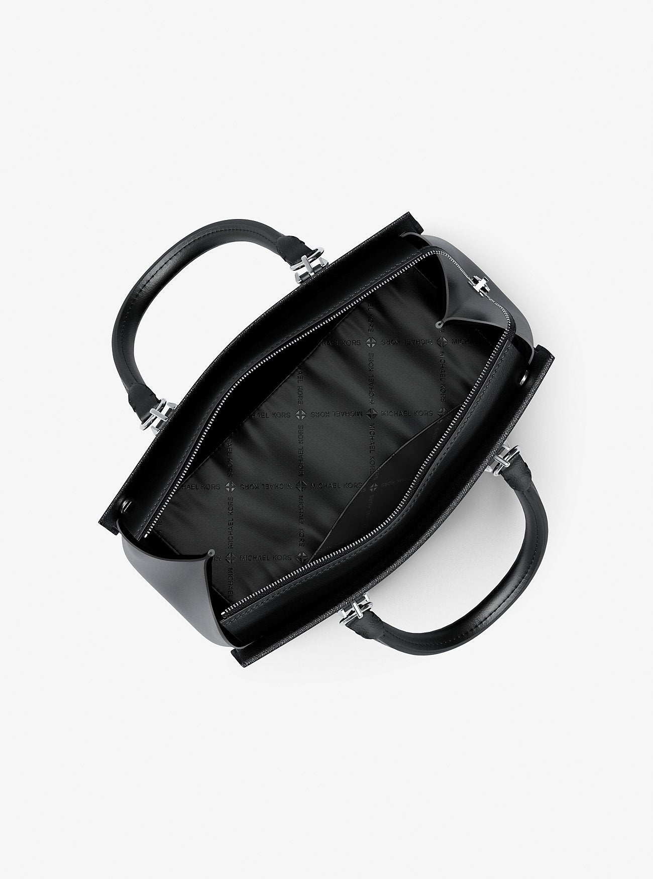 Michael Kors Marilyn Medium Saffiano Leather Satchel Black