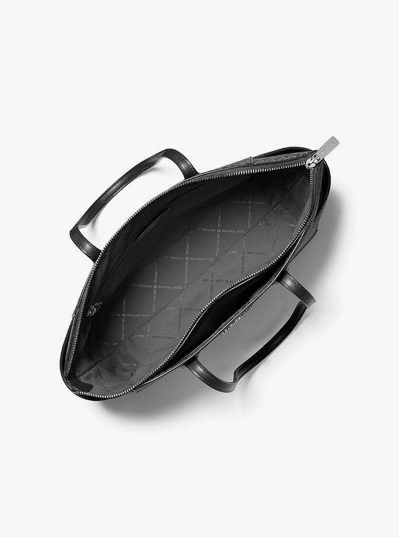 Michael Kors Marilyn Medium Signature Logo Tote Bag Black
