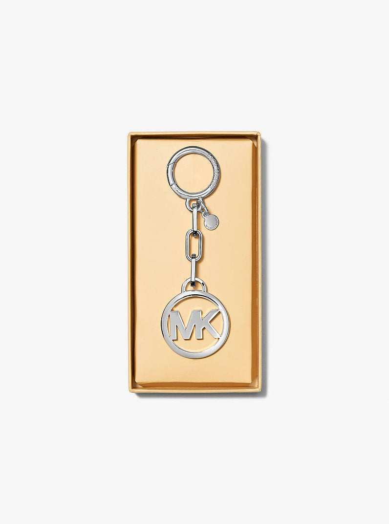 Michael Kors Jet Set Logo Bag Charm Sh Rhodium