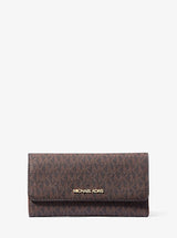 Michael Kors Jet Set Large Logo Trifold Wallet Brown