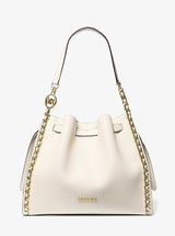 Michael Kors Mina Large Chain Shoulder Bag Lt Cream