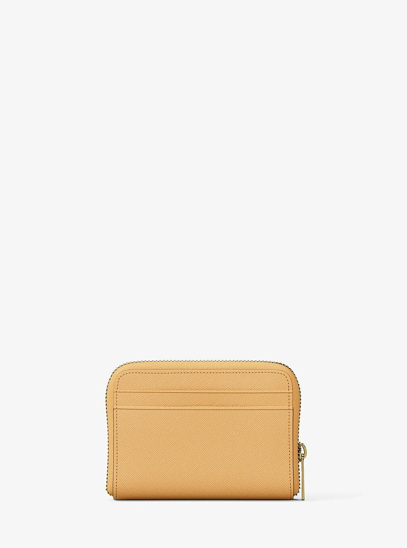 Michael Kors Jet Set Travel Medium Saffiano Leather Wallet Honeywheat