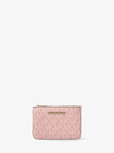 Michael Kors Jet Set Travel Small Signature Logo Coin Purse Pwd Blsh Mlt