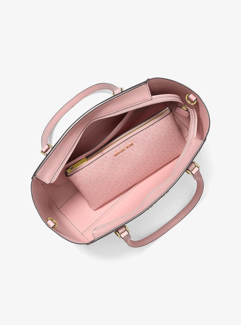 Michael Kors Charlotte Large Saffiano Leather 3-in-1 Tote Bag Powder Blush