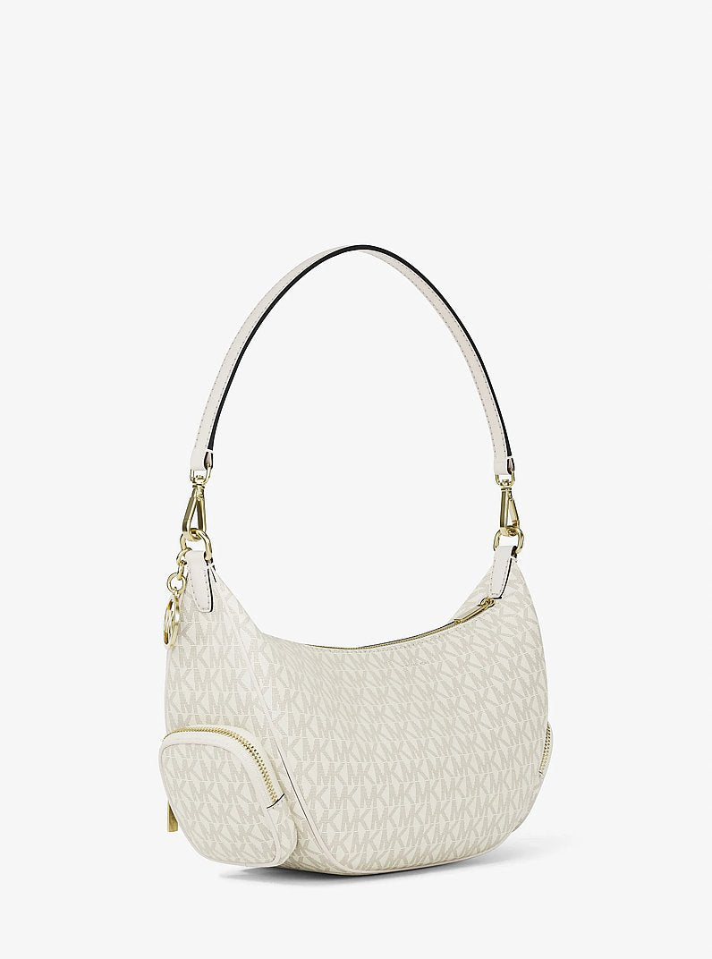 Michael Kors Merritt Medium Signature Logo Convertible Shoulder Bag Lt Crm Multi