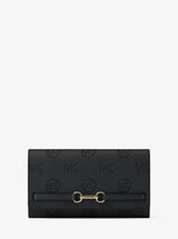 Michael Kors Carson Large Logo Debossed Wallet Black