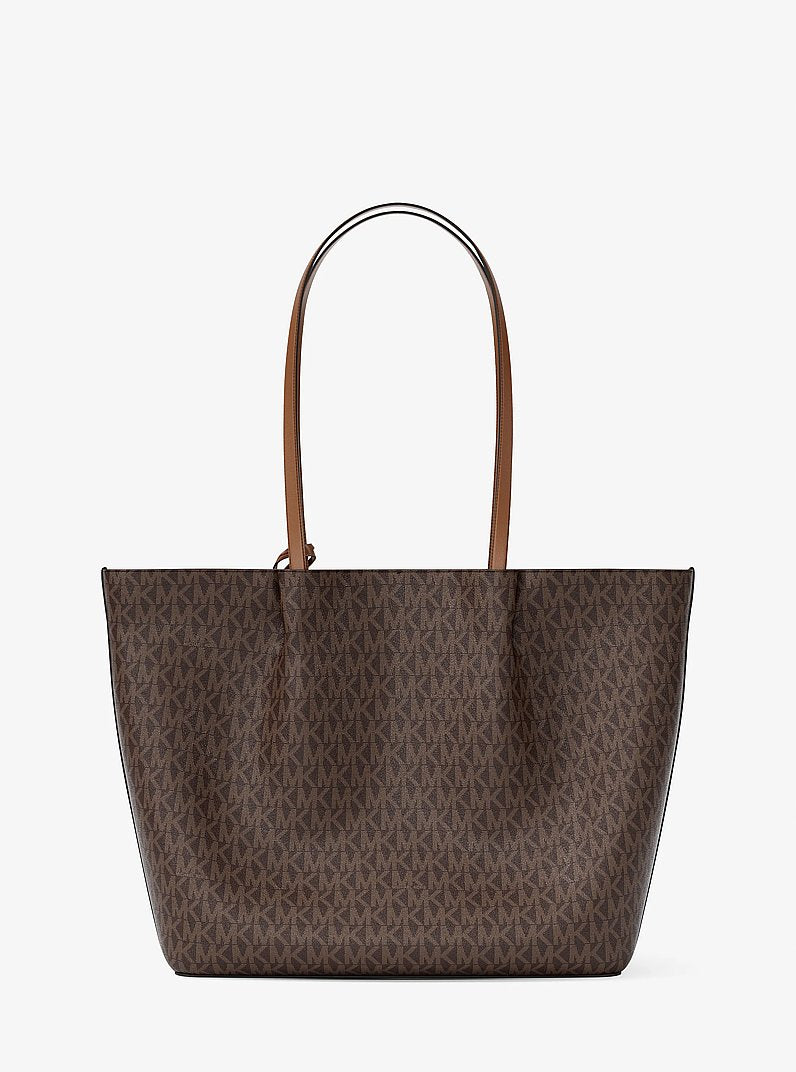 Michael Kors Carson Large Signature Logo Tote Bag Brown