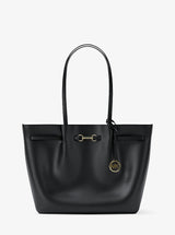 Michael Kors Carson Large Pebbled Leather Tote Bag Black