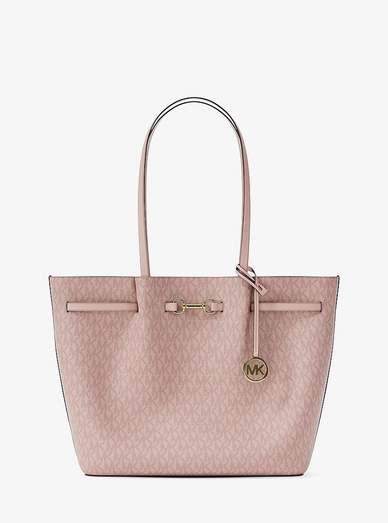 Michael Kors Carson Large Signature Logo Tote Bag Powder Blush