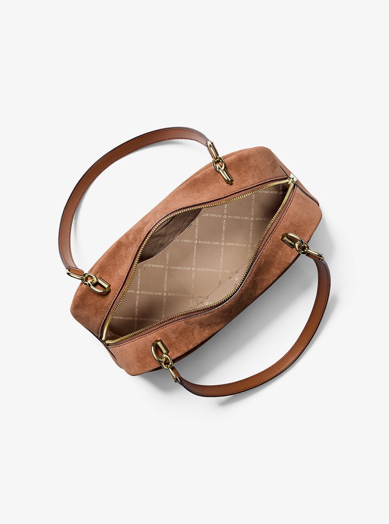 Cecily Medium Suede Shoulder Bag Luggage Luggage