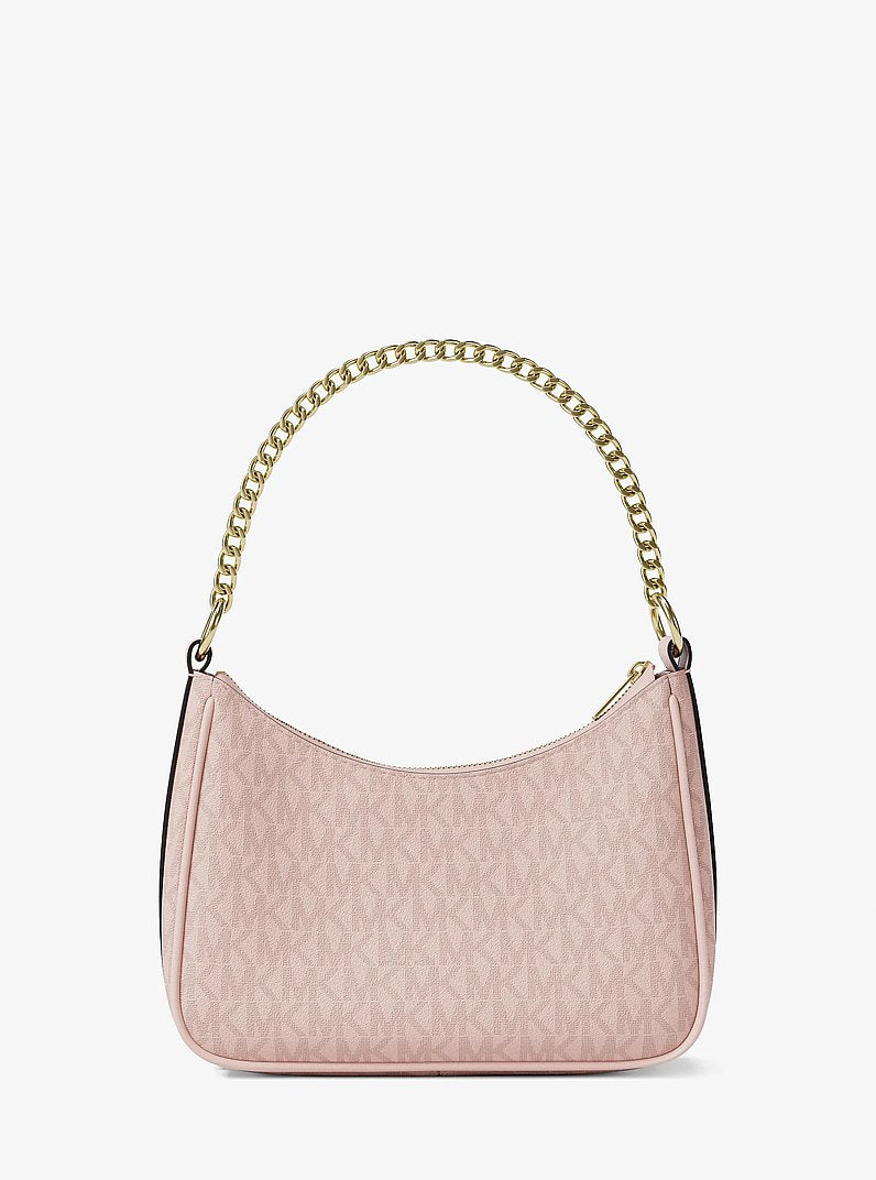 Michael Kors Jet Set Small Signature Logo Convertible Crossbody Bag Powder Blush