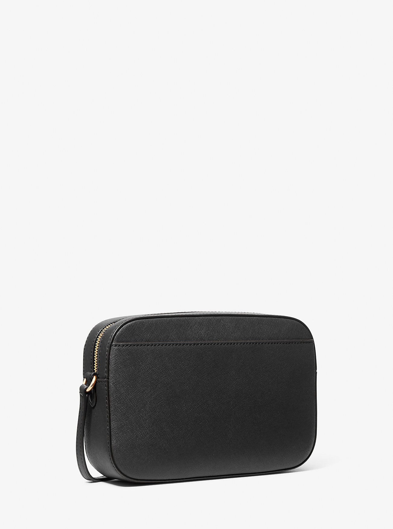 Jet Set Large Saffiano Leather Crossbody Bag Black Black