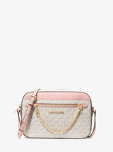 Michael Kors Jet Set Large Logo Crossbody Bag Pwd Blsh Mlt