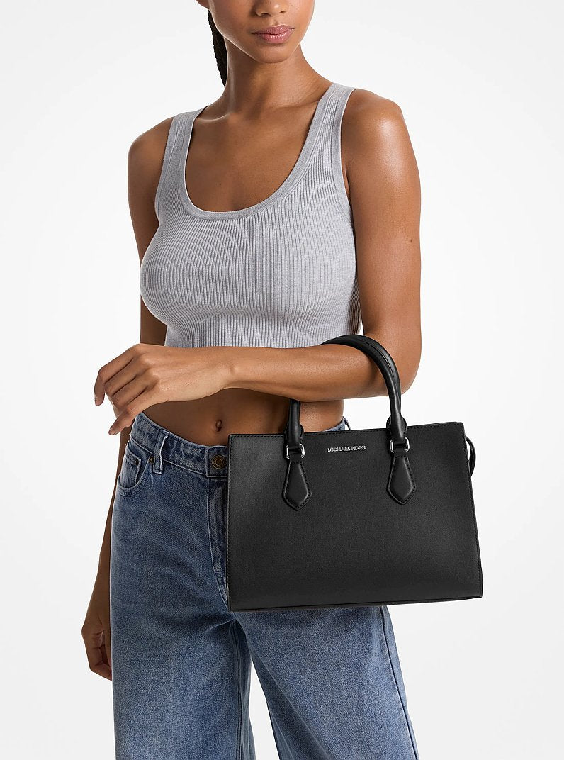 Michael Kors Sheila Medium Satchel Black