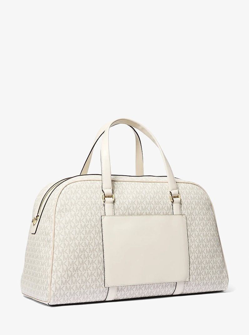Michael Kors Jet Set Travel Extra-Large Signature Logo Weekender Bag Lt Crm Multi