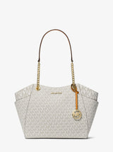 Michael Kors Jet Set Large Signature Logo Shoulder Bag Rad Ornge Ml