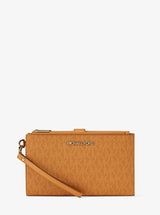 Michael Kors Jet Set Large Signature Logo Wristlet Radiant Orange
