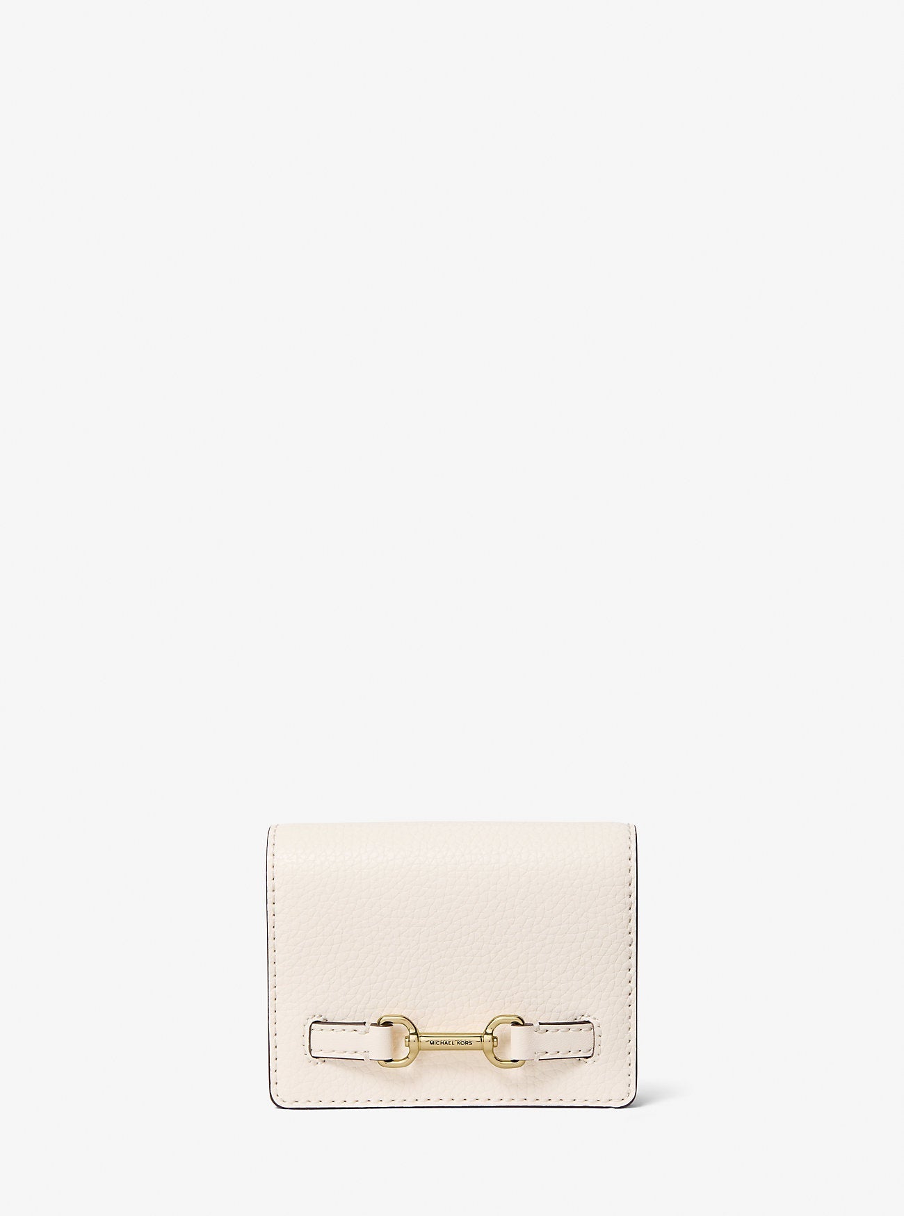 Carson Small Pebbled Leather Wallet Lt Cream Lt Cream