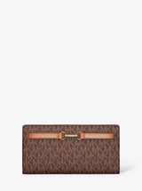 Michael Kors Carson Large Signature Logo Wallet Brown