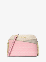 Michael Kors Jet Set Travel Medium Color-Block Signature Logo Crossbody Bag Crntion Mlti