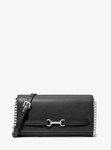 Michael Kors Carson Large Pebbled Leather Convertible Crossbody Bag Black