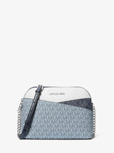 Michael Kors Jet Set Travel Color-Block Signature Logo Crossbody Bag Admirl Multi