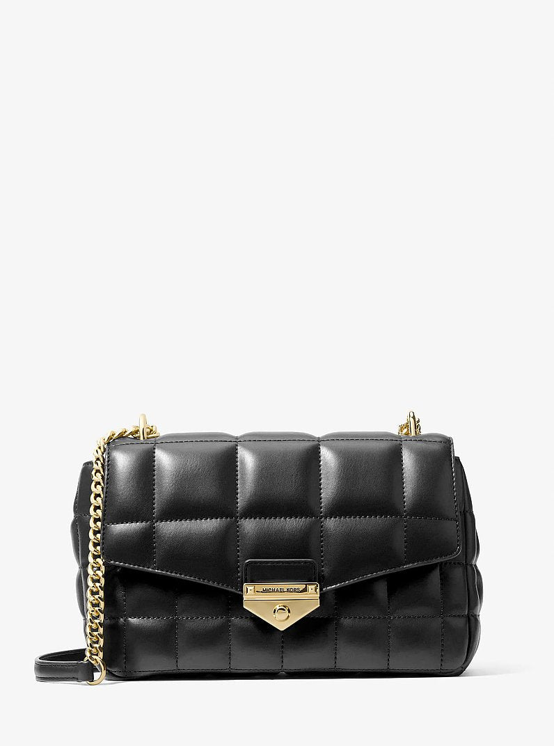 Michael Kors Soho Large Quilted Shoulder Bag Black