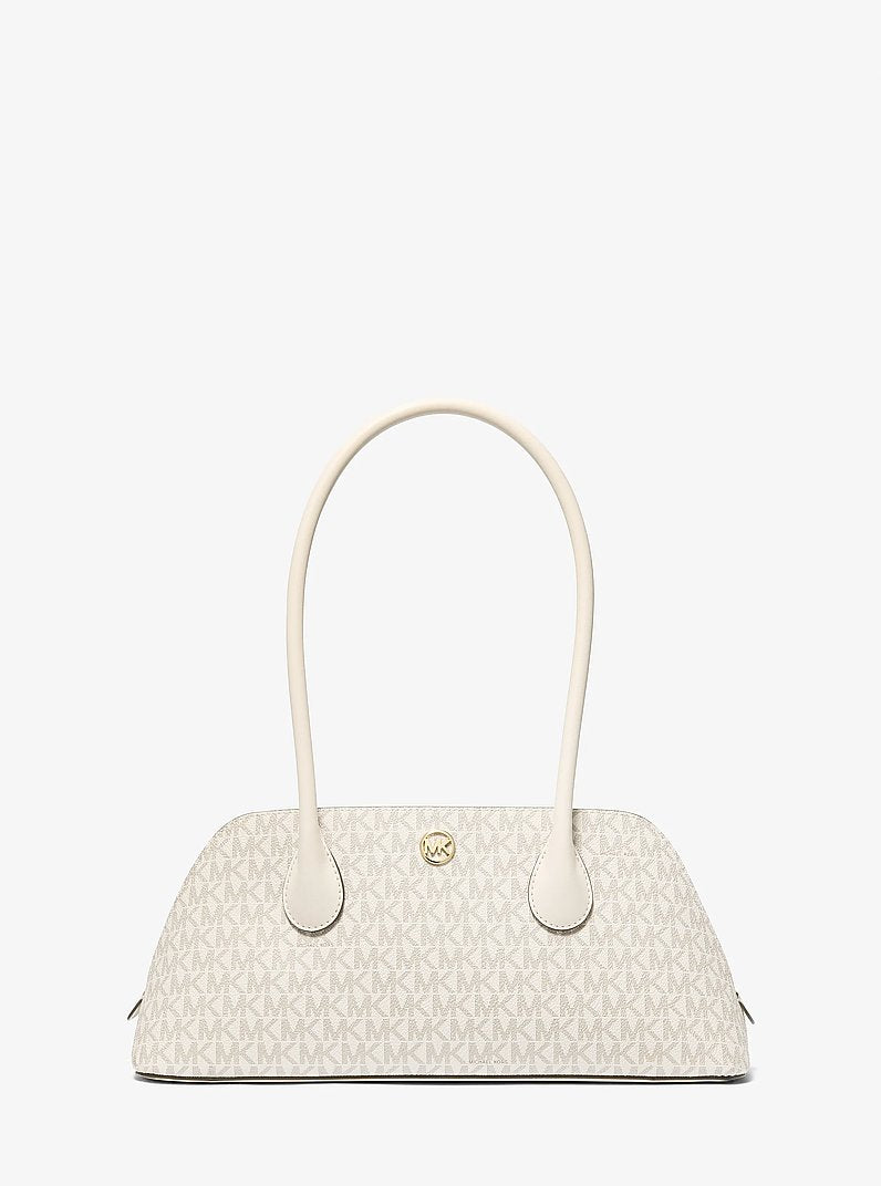 Michael Kors Petra Medium Signature Logo Shoulder Bag Lt Crm Multi