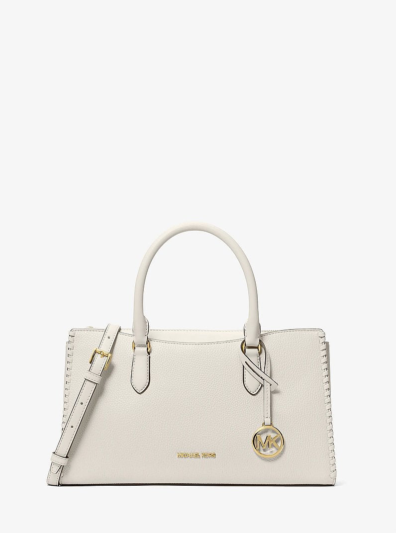 Michael Kors Arden Medium Satchel Lt Cream