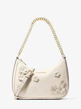 Michael Kors Jet Set Travel Large Embellished Convertible Crossbody Bag Lt Crm Multi