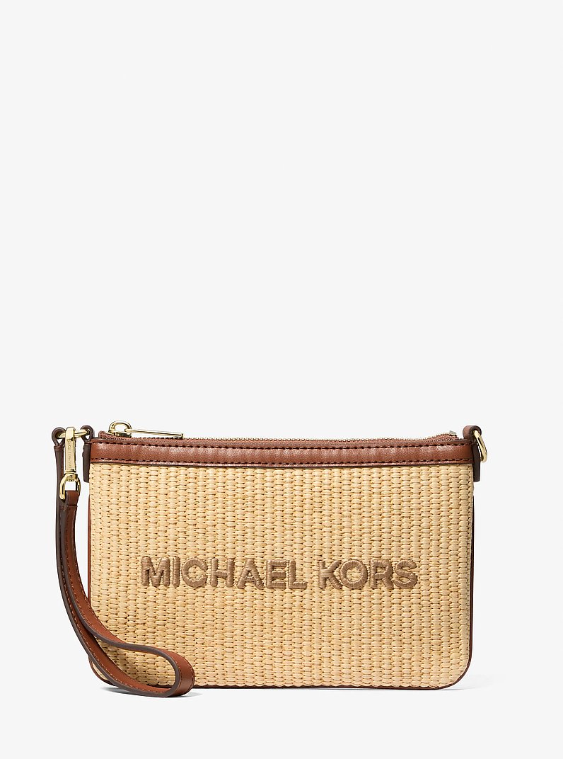 Michael Kors Jet Set Travel Small Woven Wristlet Luggage