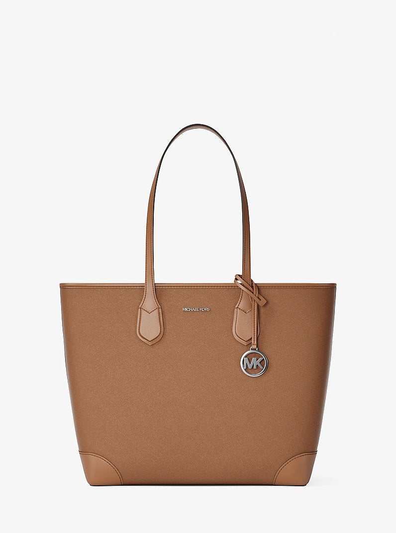 Michael Kors Eva Large Saffiano Leather Tote Bag Luggage