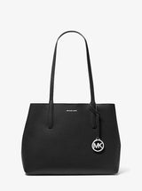 Michael Kors Avalon Medium Pebbled Leather Tote Bag Black