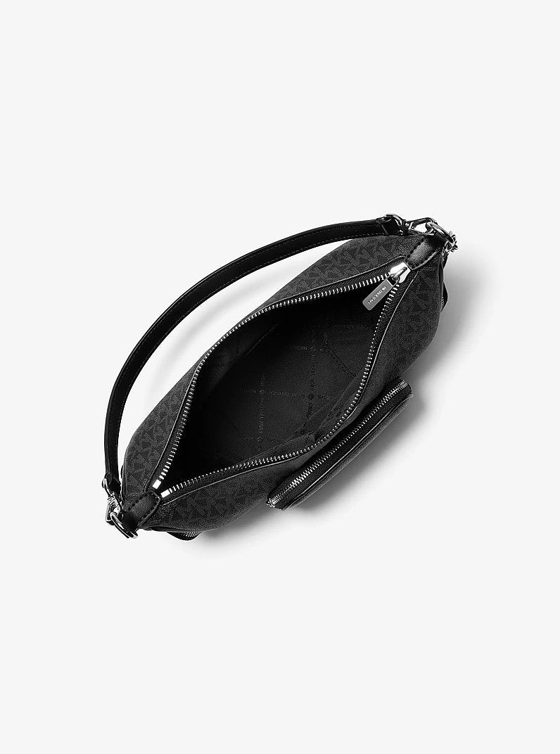 Michael Kors Merritt Small Signature Logo Convertible Crossbody Bag Black