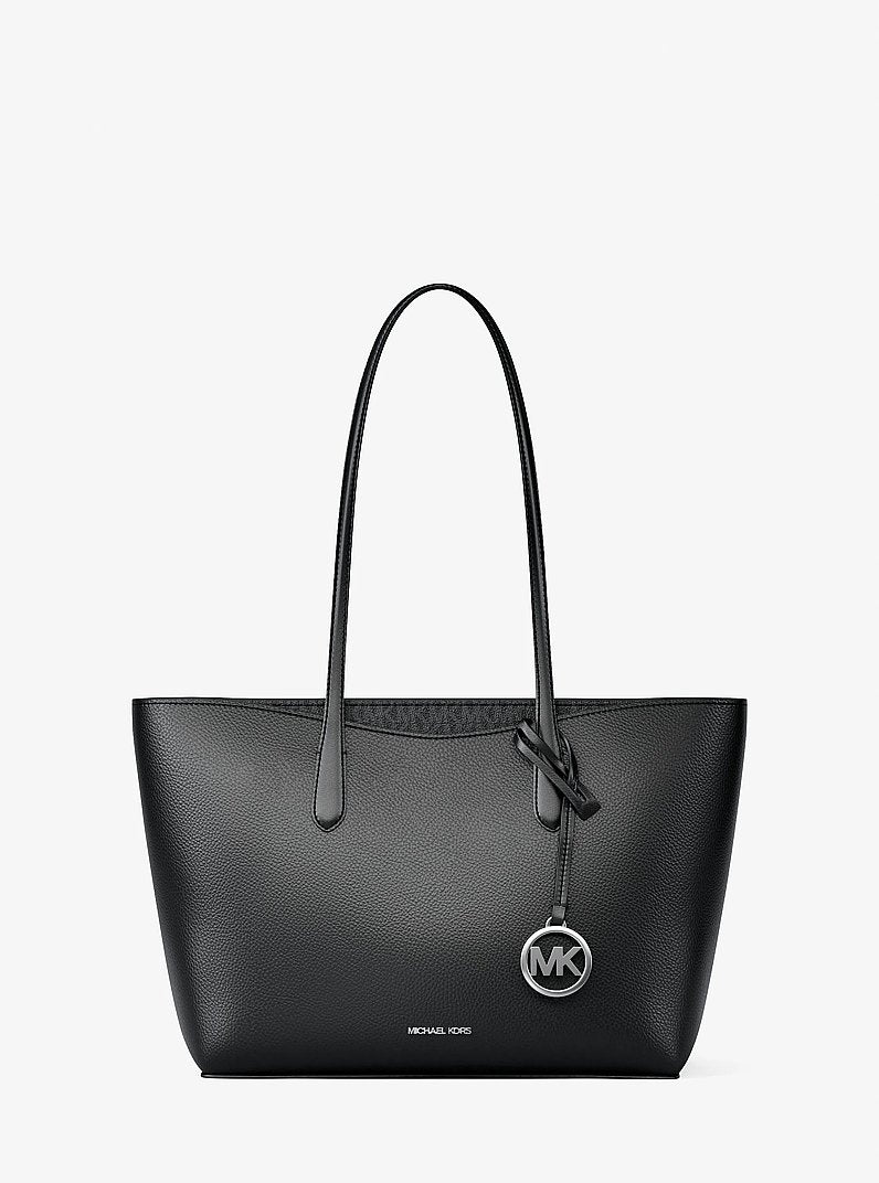 Michael Kors Arden Large Pebbled Leather Tote Bag Black